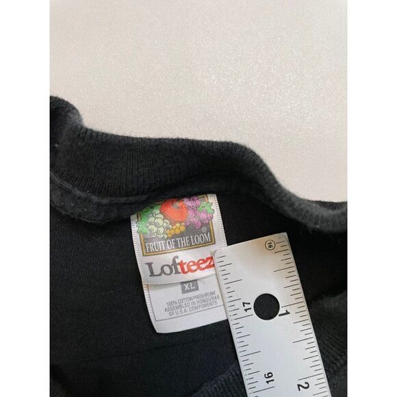 VINTAGE Team Frogman Hunting Fish Graphic T-shirt Men XL Black Short Sleeve - Picture 5 of 6